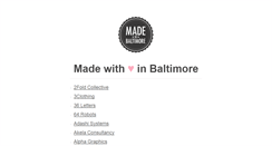 Desktop Screenshot of madewithheartinbaltimore.org