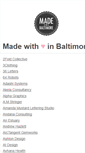 Mobile Screenshot of madewithheartinbaltimore.org